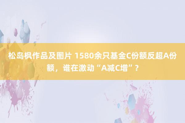 松岛枫作品及图片 1580余只基金C份额反超A份额，谁在激动“A减C增”？